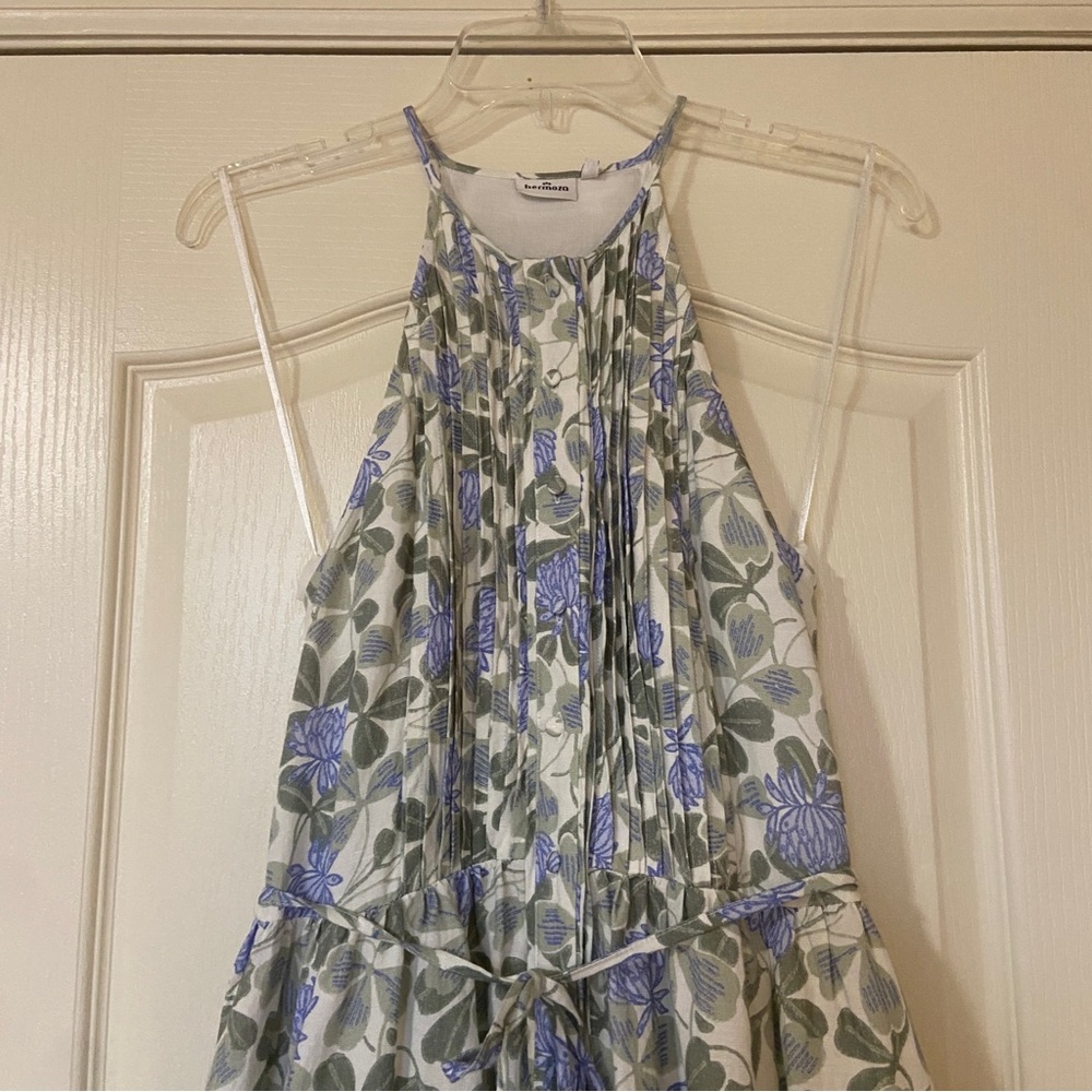 Hermoza Blue and Green Floral Maxi Dress - Picture 4 of 14